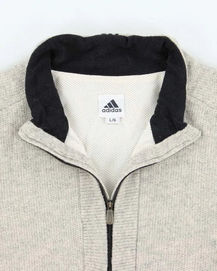 Vintage Y2K 00s Adidas Pure Wool Quarter-Zip Knit Pullover - L sold by Rokit product image thumbnail 5