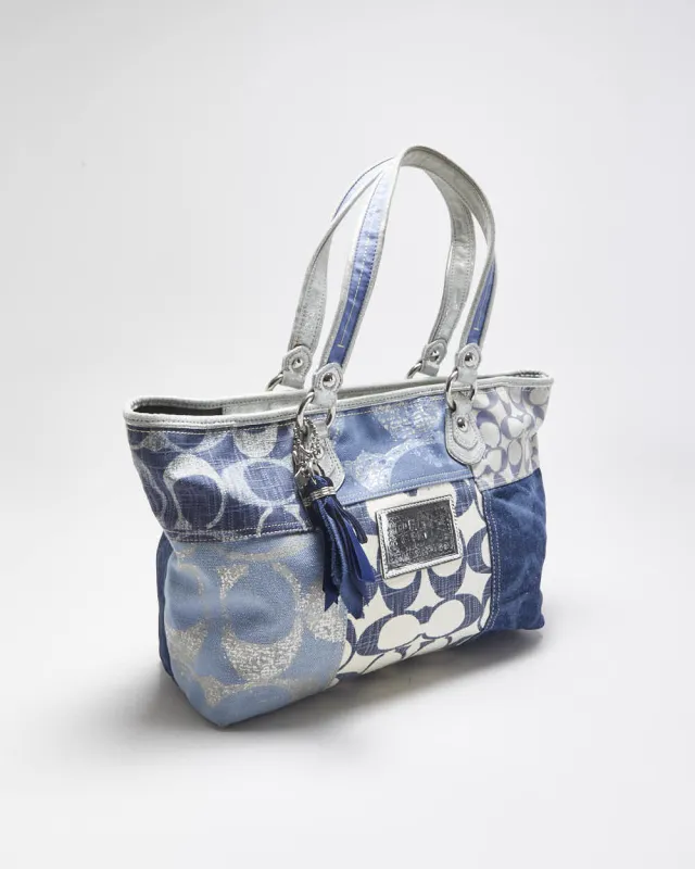 Vintage Y2K 00s Coach Poppy Denim Patchwork Shoulder Bag sold by Rokit