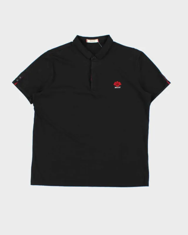 Vintage Bally Button Detail Short Sleeve Polo Shirt - L made by Rokit