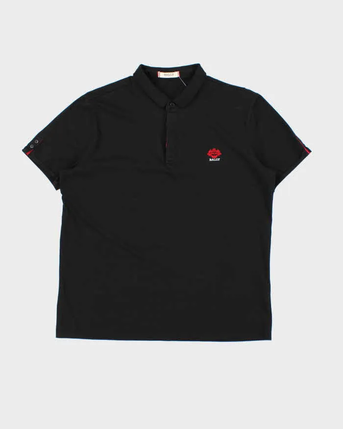 Vintage Bally Button Detail Short Sleeve Polo Shirt - L sold by Rokit