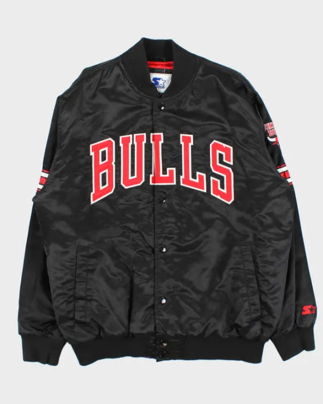 Vintage Starter Chicago Bulls Quilt Lined Satin Varsity Bomber Jacket - XXL sold by Rokit