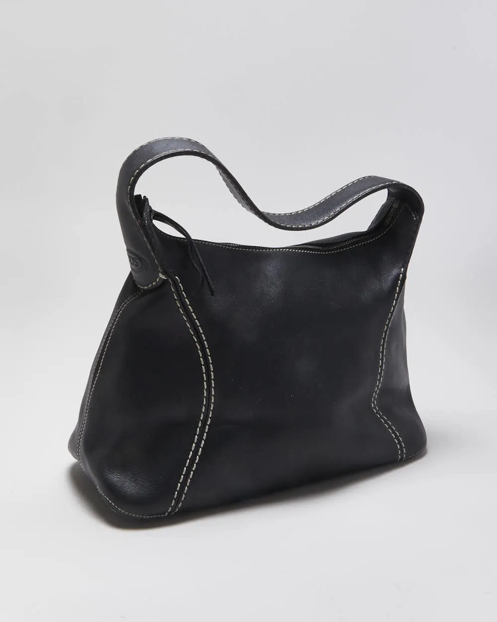 Vintage Tod's Leather Contrast Stitch Handbag sold by Rokit