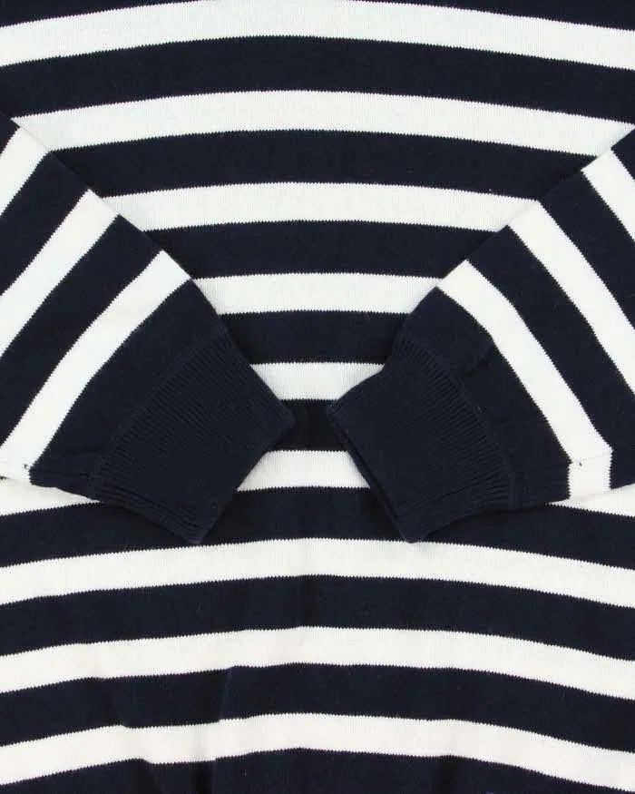 Vintage 1990s Tommy Hilfiger Classic Striped Oversized Crewneck Knit Jumper - M sold by Rokit product image thumbnail 4