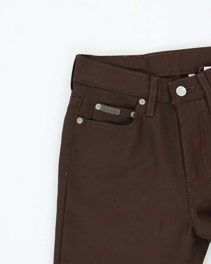 Vintage Y2K 00s Women's Calvin Klein High Waisted Bootcut Trousers - W26 L30 sold by Rokit product image thumbnail 3