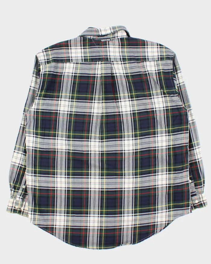 Vintage 1990s Tommy Hilfiger Tartan Long Sleeve Oversized Flannel Shirt - L sold by Rokit product image thumbnail 2