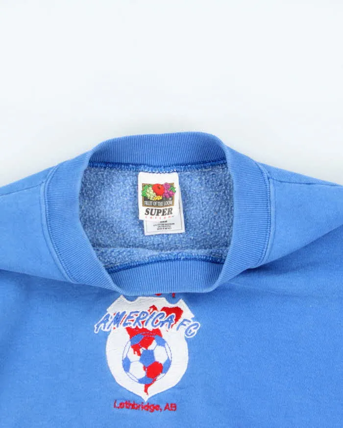 Vintage 1991 Super Fruit Of The Loom America FC Heavyweight Crewneck Sweatshirt - XL sold by Rokit product image thumbnail 3