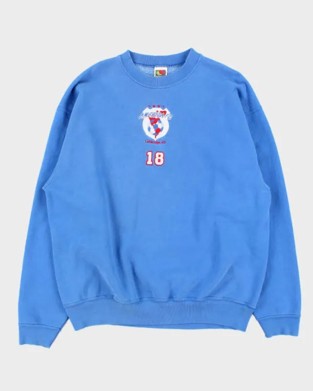 Vintage 1991 Super Fruit Of The Loom America FC Heavyweight Crewneck Sweatshirt - XL sold by Rokit