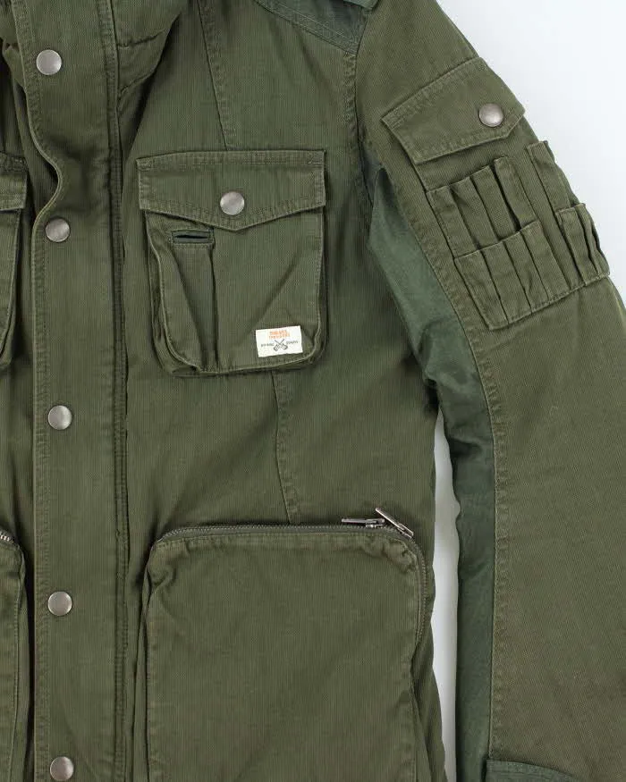 Vintage Y2K 00s Diesel Khaki Padded Heavyweight Hunting Field Jacket - S sold by Rokit product image thumbnail 3