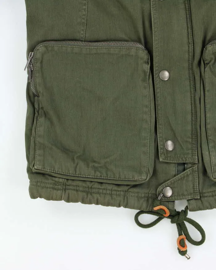 Vintage Y2K 00s Diesel Khaki Padded Heavyweight Hunting Field Jacket - S sold by Rokit product image thumbnail 4