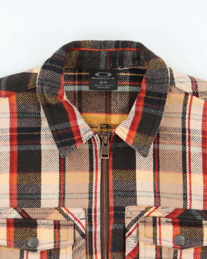 Vintage Oakley Heavyweight Plaid Long Sleeve Flannel Zip-Up Over Shirt - S sold by Rokit product image thumbnail 5
