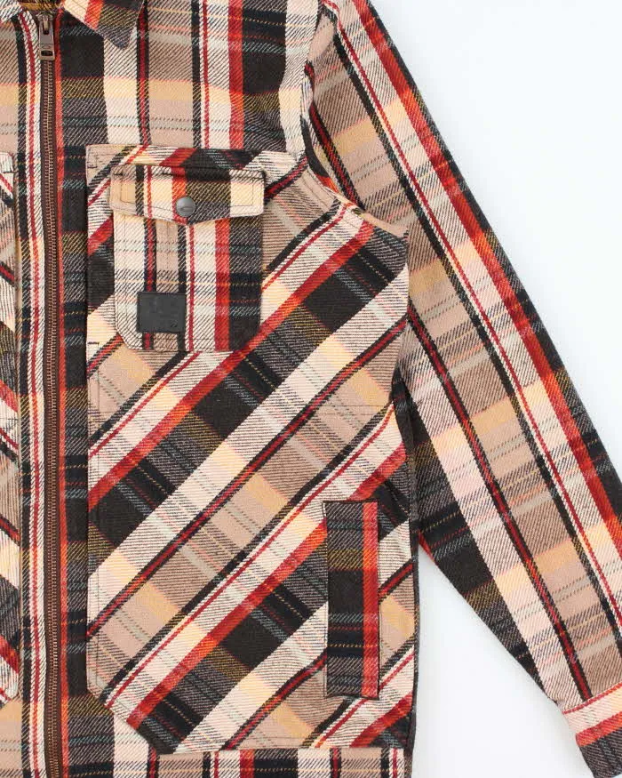 Vintage Oakley Heavyweight Plaid Long Sleeve Flannel Zip-Up Over Shirt - S sold by Rokit product image thumbnail 3