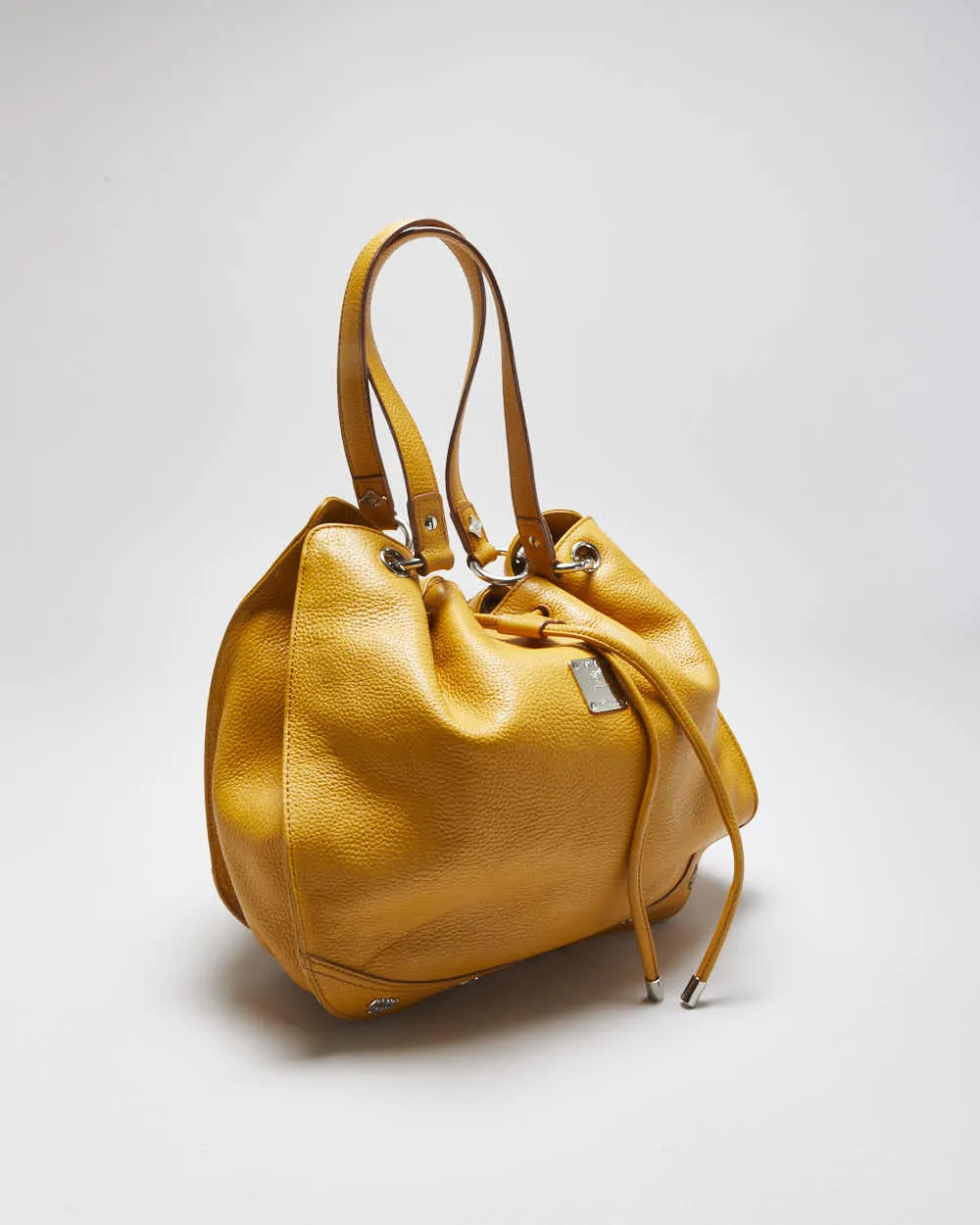 MCM Pebbled Leather Bucket Bag sold by Rokit