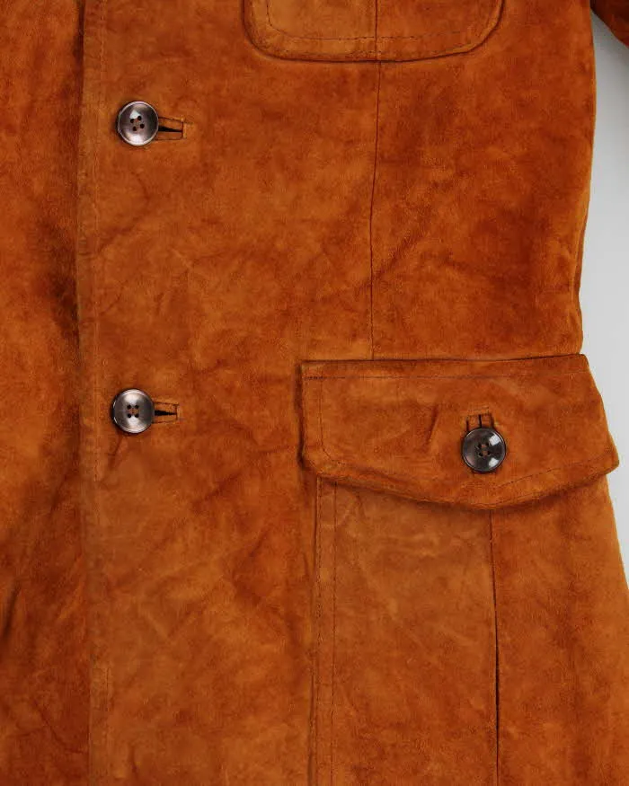 Vintage 1970s Brown Heavyweight Western Suede Jacket - S sold by Rokit product image thumbnail 4