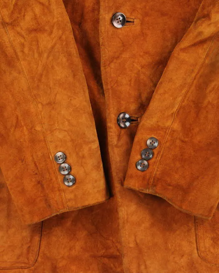 Vintage 1970s Brown Heavyweight Western Suede Jacket - S sold by Rokit product image thumbnail 5