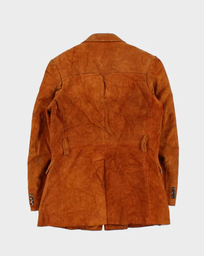 Vintage 1970s Brown Heavyweight Western Suede Jacket - S sold by Rokit product image thumbnail 2