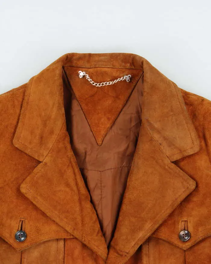 Vintage 1970s Brown Heavyweight Western Suede Jacket - S sold by Rokit product image thumbnail 3