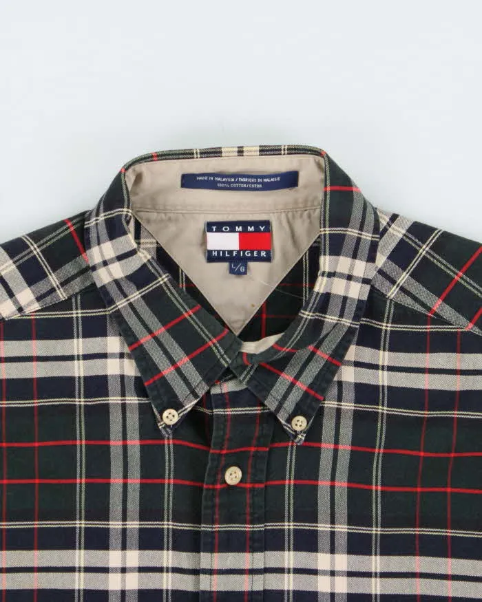 Vintage 1990s Tommy Hilfiger Tartan Oversized Long Sleeve Shirt - L sold by Rokit product image thumbnail 3