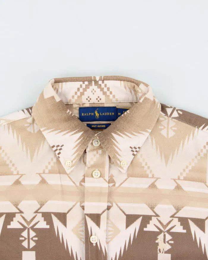 Vintage Polo Ralph Lauren Navajo Oxford Knit Long Sleeve Flannel Shirt - M sold by Rokit product image thumbnail 3