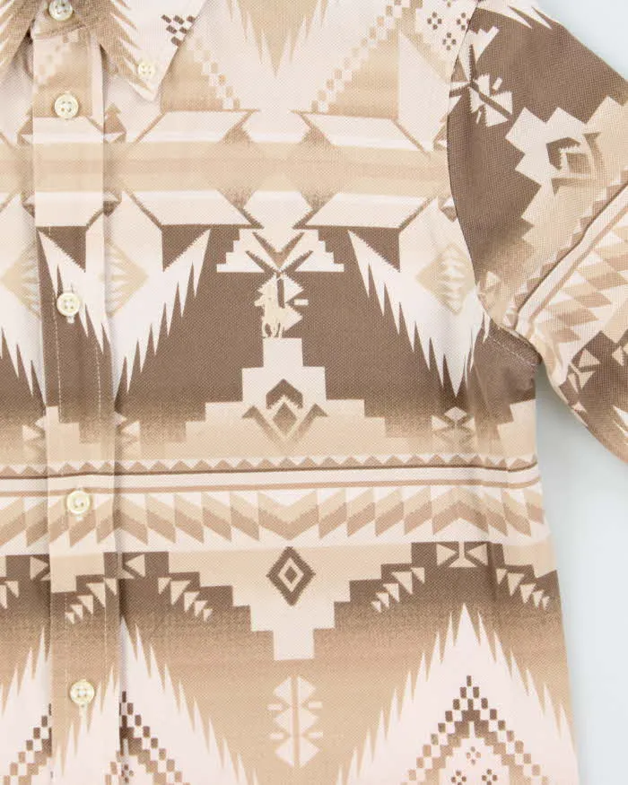 Vintage Polo Ralph Lauren Navajo Oxford Knit Long Sleeve Flannel Shirt - M sold by Rokit product image thumbnail 4