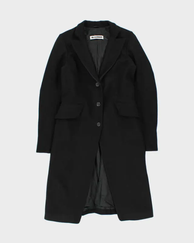 Vintage Jil Sander Women's Wool Single Breasted Long Overcoat - S sold by Rokit