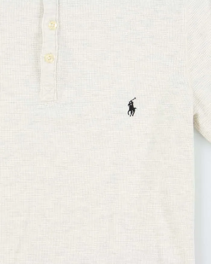 Vintage Polo Ralph Lauren Long Sleeve Waffle Henley T-Shirt - S sold by Rokit product image thumbnail 4