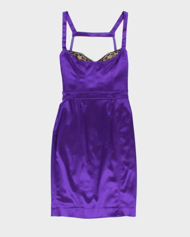 Vintage Y2k 00s Bebe Satin Bodycon Dress - XS sold by Rokit