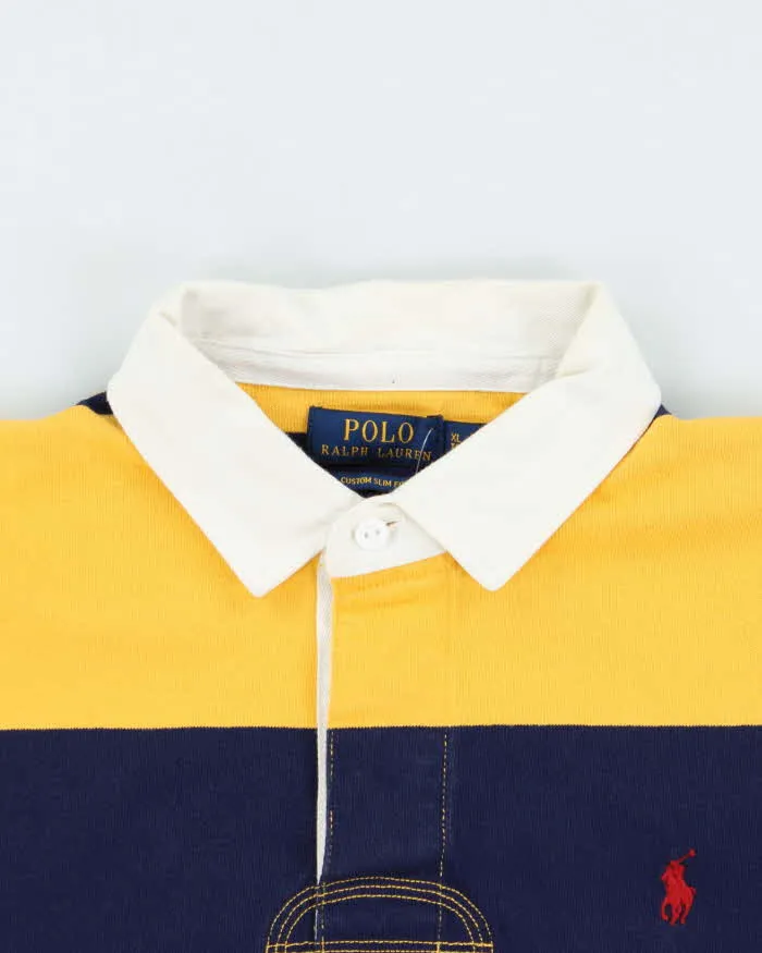 Vintage Polo Ralph Lauren Striped Long Sleeve Rugby Shirt - XL sold by Rokit product image thumbnail 3