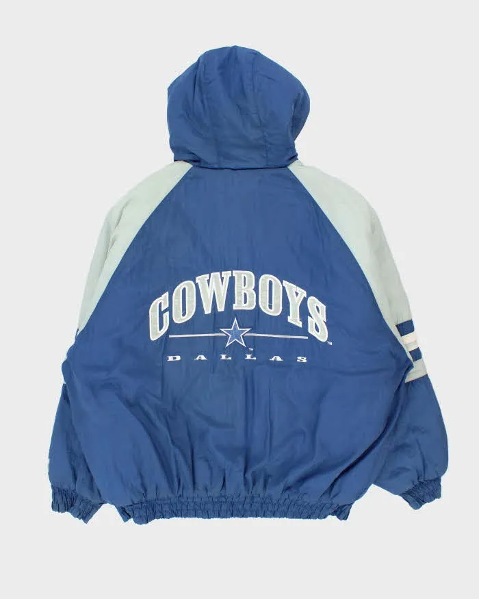 Vintage 1990s Logo 7 Dallas Cowboys Quilted Oversized Hooded Puffer Jacket - XL sold by Rokit product image thumbnail 2