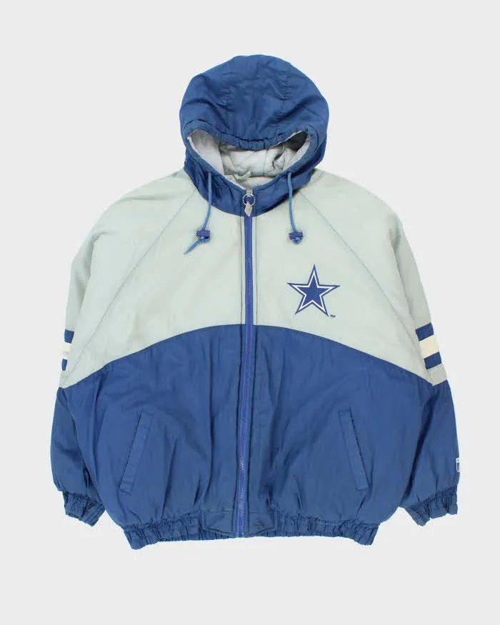 Vintage 1990s Logo 7 Dallas Cowboys Quilted Oversized Hooded Puffer Jacket - XL sold by Rokit