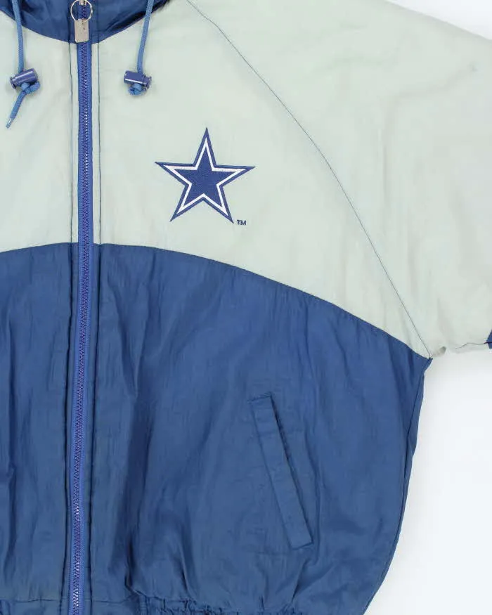 Vintage 1990s Logo 7 Dallas Cowboys Quilted Oversized Hooded Puffer Jacket - XL sold by Rokit product image thumbnail 4