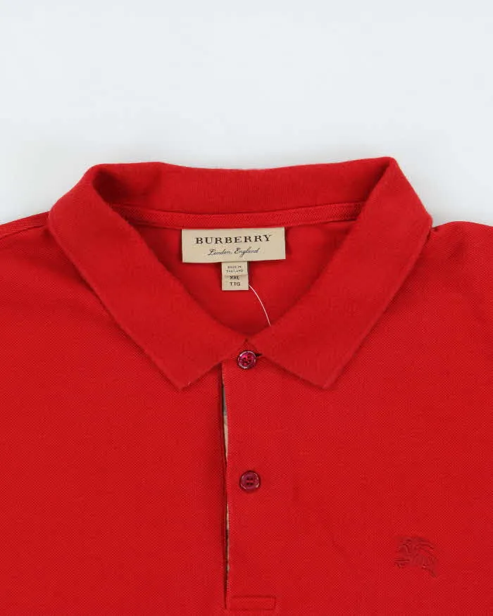 Vintage Burberry Nova Check Detailed Short Sleeve Polo Shirt - XXL sold by Rokit product image thumbnail 3
