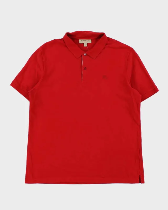 Vintage Burberry Nova Check Detailed Short Sleeve Polo Shirt - XXL sold by Rokit