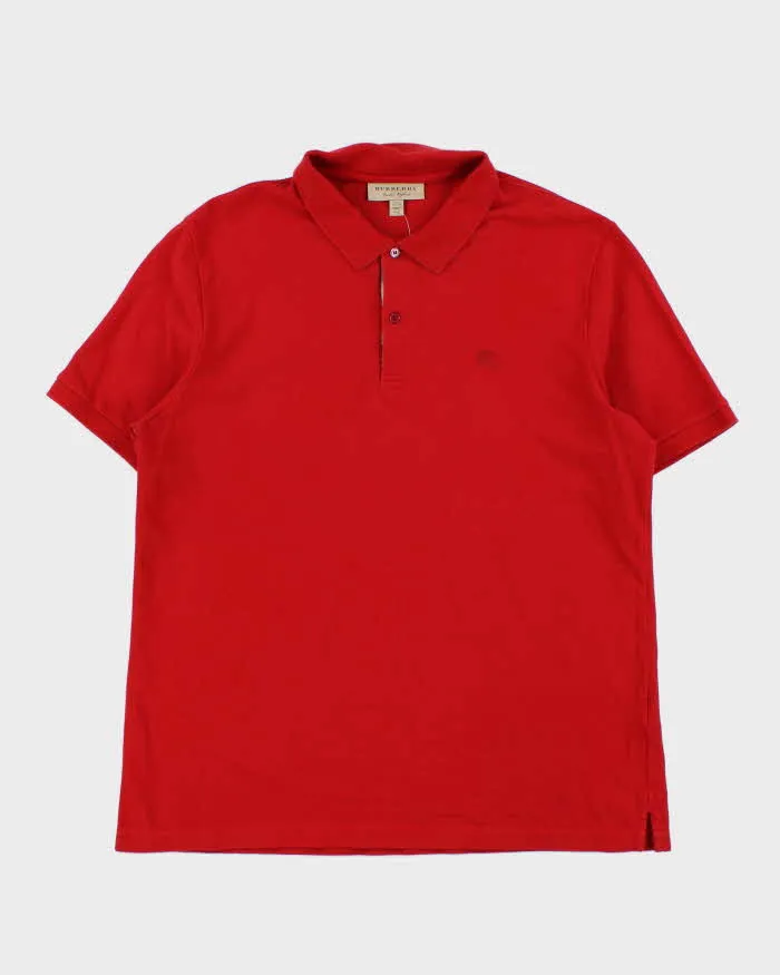 Vintage Burberry Nova Check Detailed Short Sleeve Polo Shirt - XXL sold by Rokit