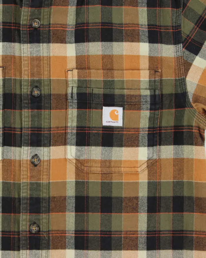 Vintage Carhartt Plaid Relaxed Fit Oversized Long Sleeve Flannel Shirt - S sold by Rokit product image thumbnail 4