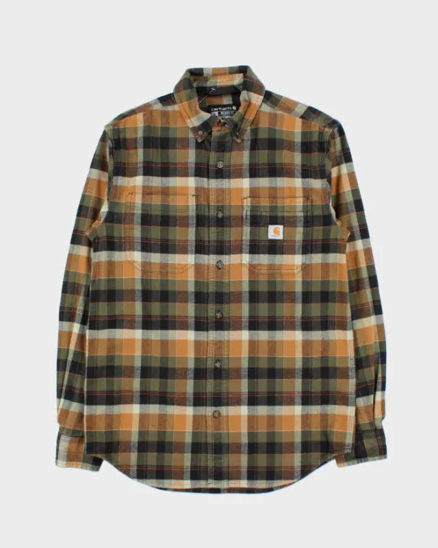 Vintage Carhartt Plaid Relaxed Fit Oversized Long Sleeve Flannel Shirt - S sold by Rokit