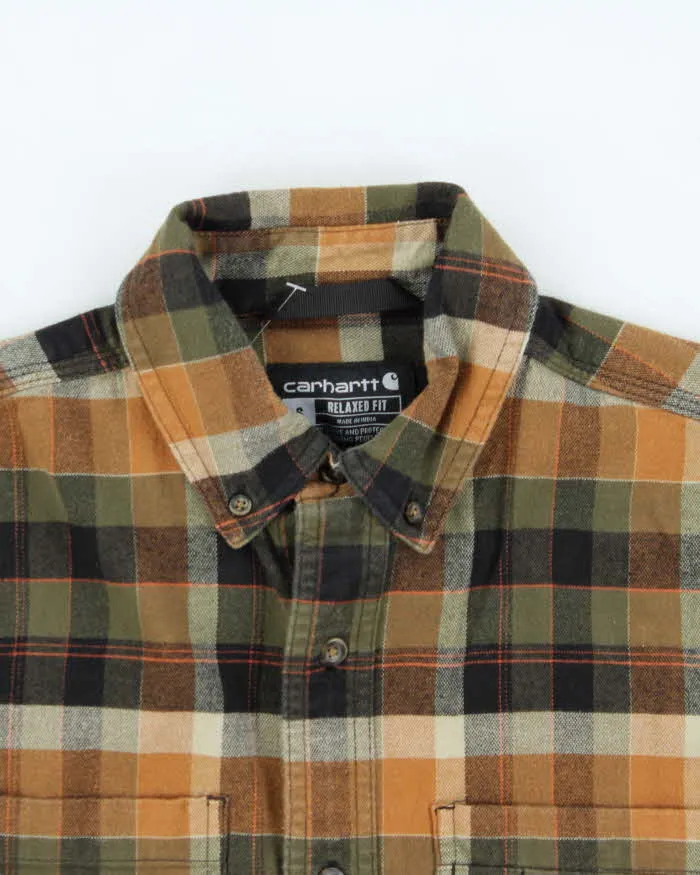 Vintage Carhartt Plaid Relaxed Fit Oversized Long Sleeve Flannel Shirt - S sold by Rokit product image thumbnail 3