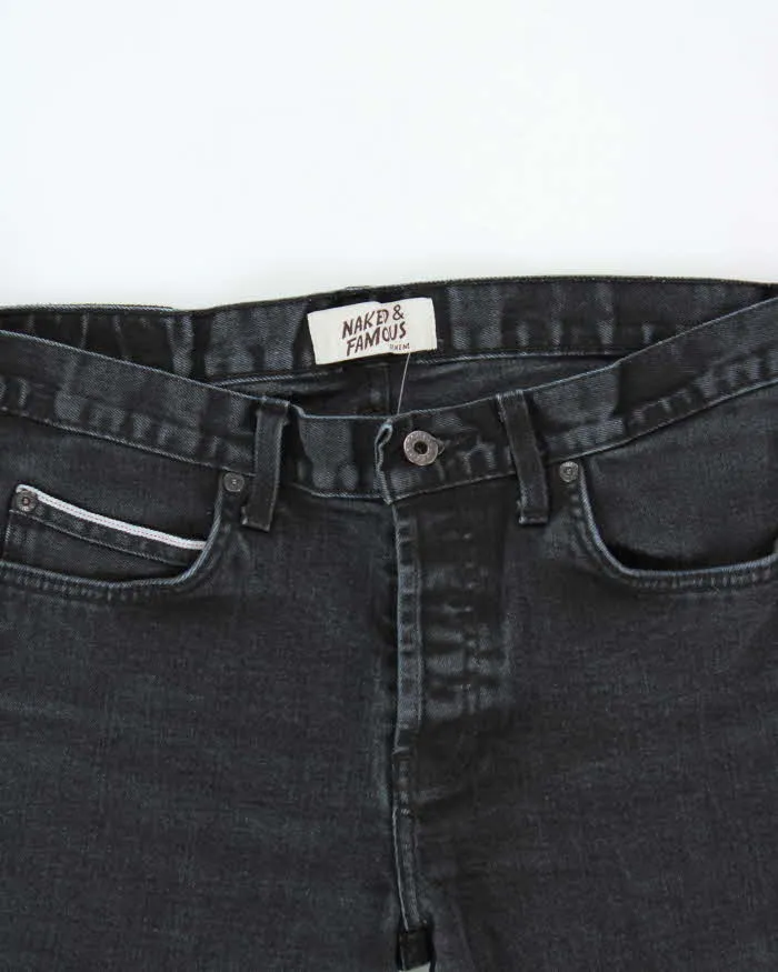 Naked & Famous Black Skinny Fit Jeans - W34 L32 sold by Rokit product image thumbnail 3