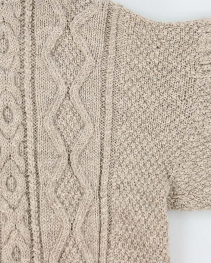 Vintage 1990s Pure Wool Chunky Oversized Cable Knit Sweater - L sold by Rokit product image thumbnail 5