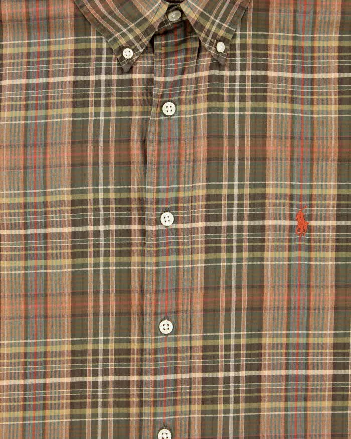 Vintage 1990s Polo Ralph Lauren Plaid Oversized Long Sleeve Shirt - XL sold by Rokit product image thumbnail 4