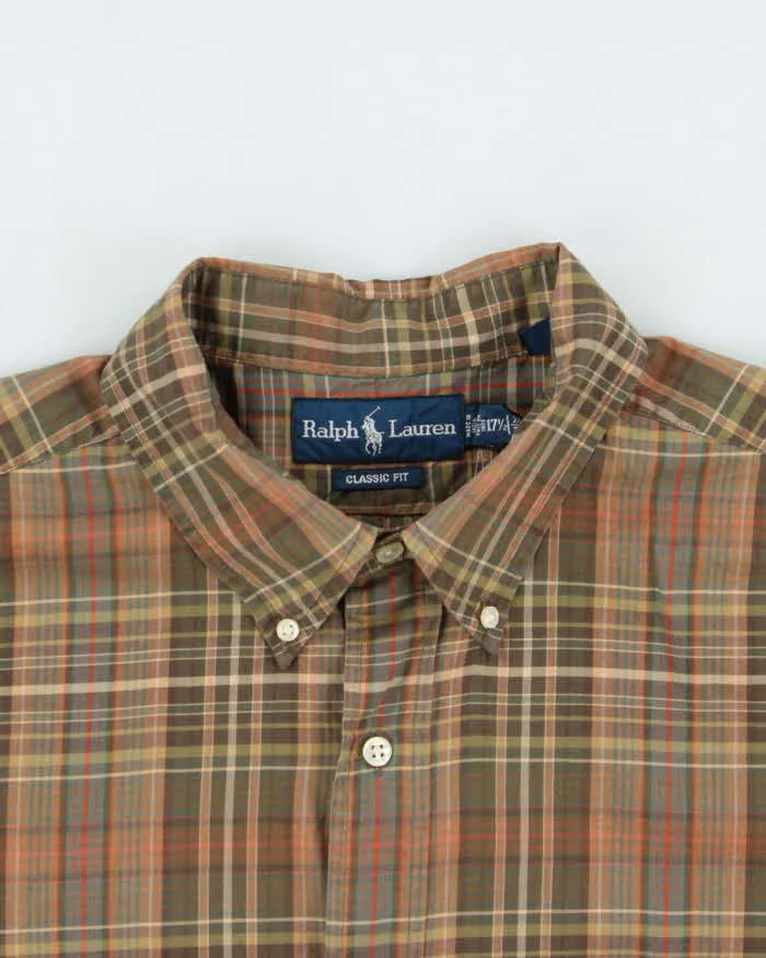 Vintage 1990s Polo Ralph Lauren Plaid Oversized Long Sleeve Shirt - XL sold by Rokit product image thumbnail 3