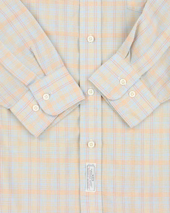 Vintage 1980s Christian Dior Multicoloured Check Long Sleeve Shirt - L sold by Rokit product image thumbnail 5