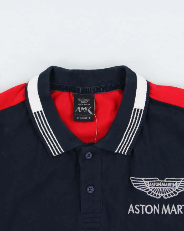 Vintage 00s Aston Martin Racing By Hackett Long Sleeve Polo Shirt - XL sold by Rokit product image thumbnail 3