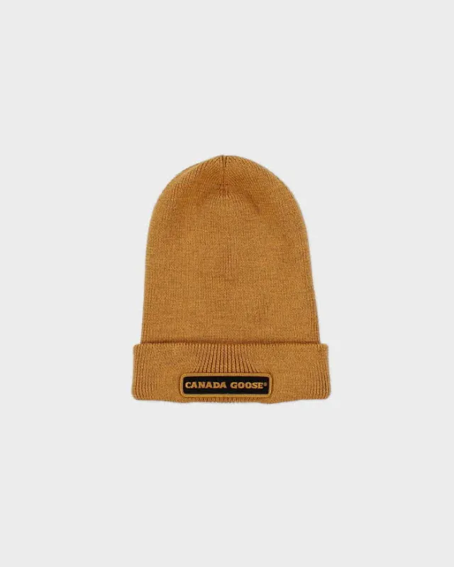 Vintage Canada Goose Heavyweight Wool Patch Beanie - O/S sold by Rokit