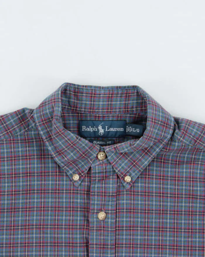 Vintage 00s Polo Ralph Lauren Plaid Classic Fit Long Sleeve Shirt - L sold by Rokit product image thumbnail 3
