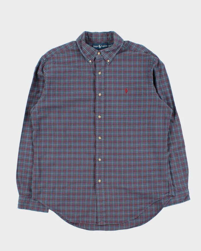 Vintage 00s Polo Ralph Lauren Plaid Classic Fit Long Sleeve Shirt - L sold by Rokit