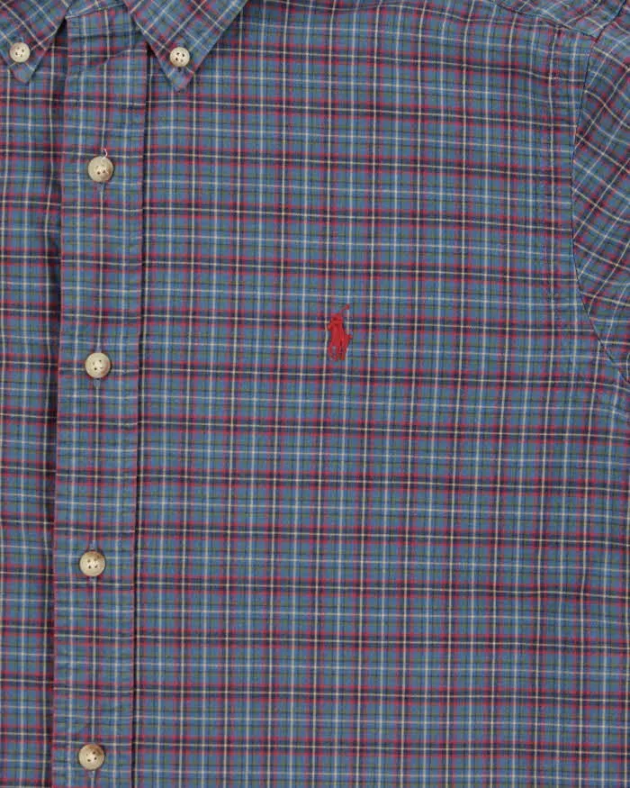 Vintage 00s Polo Ralph Lauren Plaid Classic Fit Long Sleeve Shirt - L sold by Rokit product image thumbnail 4