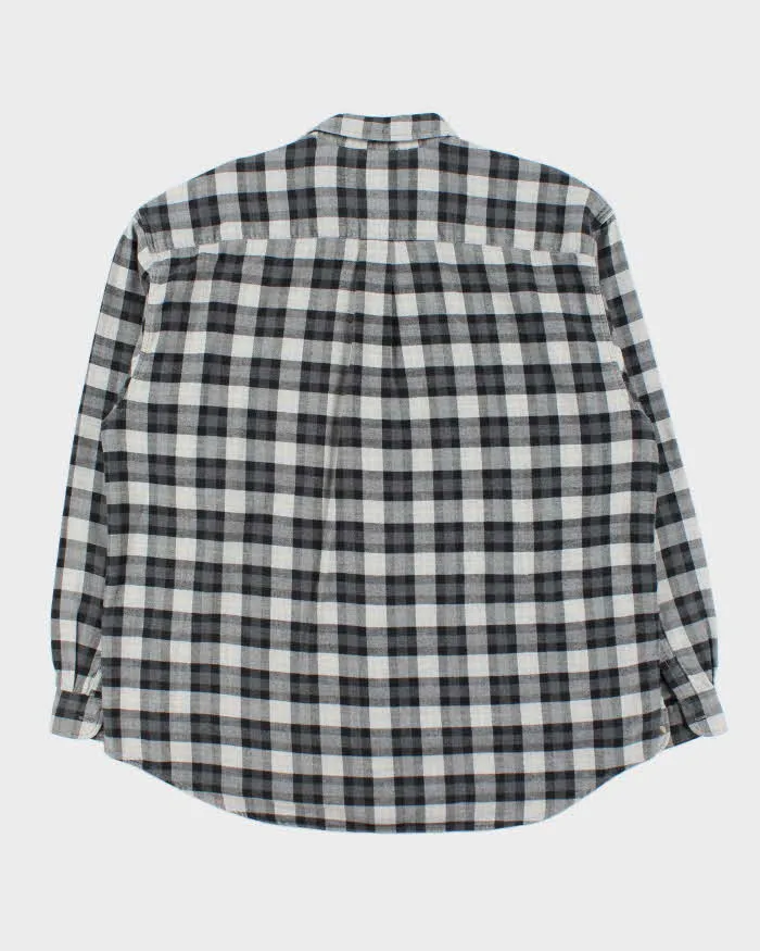 Vintage 00s Eddie Bauer Heavyweight Plaid Flannel Long Sleeve Shirt - XL sold by Rokit product image thumbnail 2