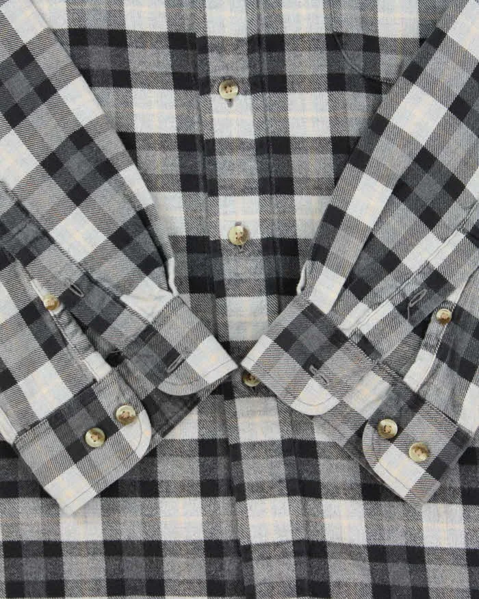 Vintage 00s Eddie Bauer Heavyweight Plaid Flannel Long Sleeve Shirt - XL sold by Rokit product image thumbnail 5