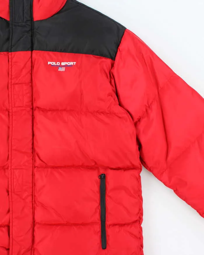 Vintage 1990s Polo Sport Ralph Lauren Two-Tone Down Filled Puffer Jacket - XL sold by Rokit product image thumbnail 3