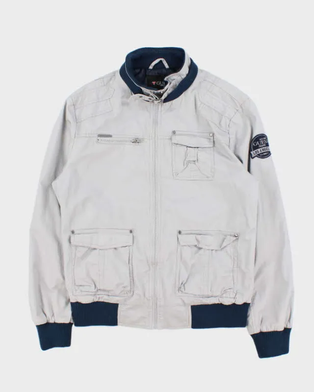 Vintage Y2K Guess Jeans Utility Style Moto Jacket - L sold by Rokit